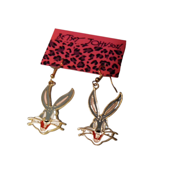NWOT BJ Fashion Bugs Bunny Cute Enamel Fun Earrings - Picture 6 of 8